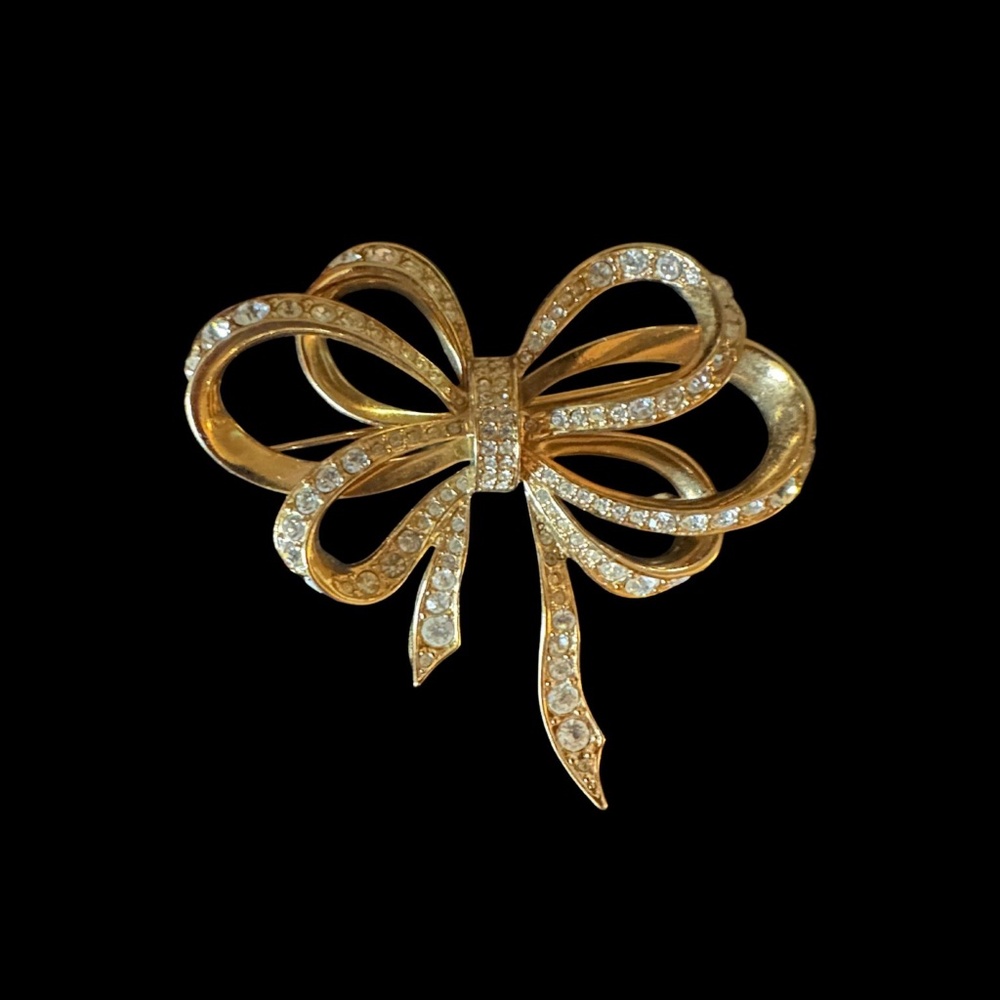 Jewelry, Kenneth Jay Lane KJL Ribbon Bow Brooch vintage